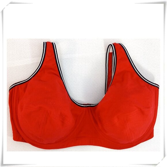 Fruit of the Loom Red Cotton Relaxed Fit Underwire Bra Like New - Picture 1 of 5
